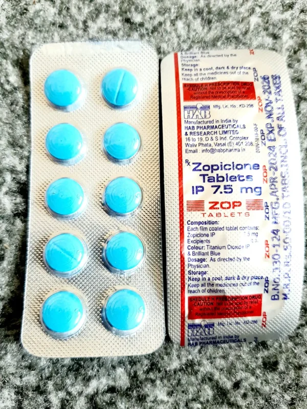 Buy Zopiclone-7.5mg blue