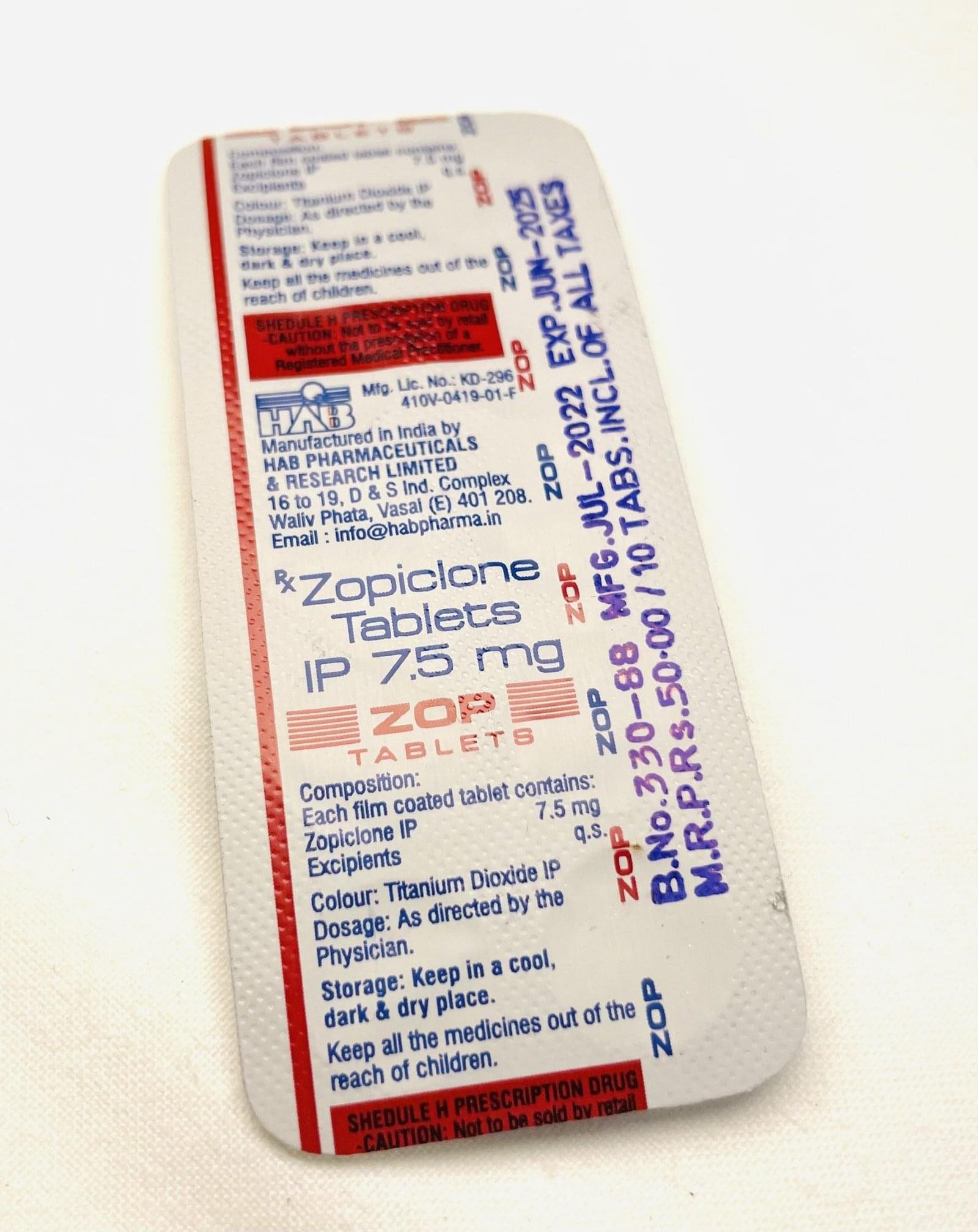 Zopiclone IP 7.5mg - Image 2